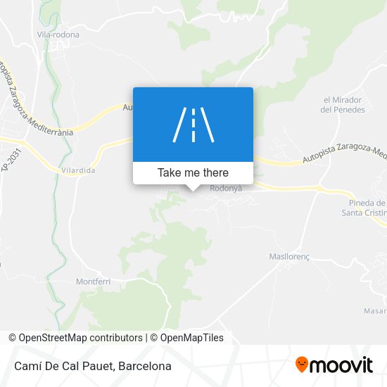 Camí De Cal Pauet map