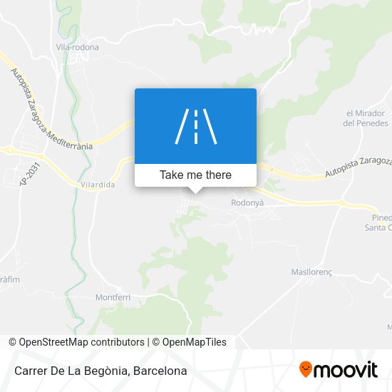 Carrer De La Begònia map