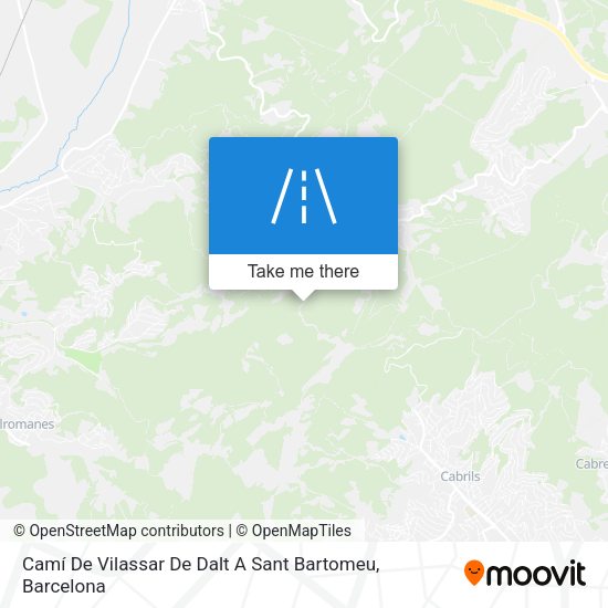 Camí De Vilassar De Dalt A Sant Bartomeu map