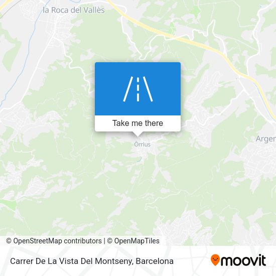 Carrer De La Vista Del Montseny map