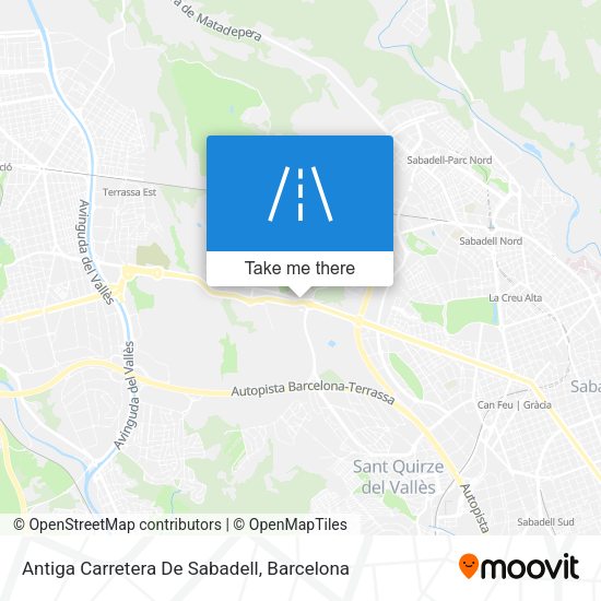 Antiga Carretera De Sabadell map