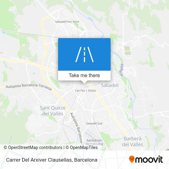Carrer Del Arxiver Clausellas map