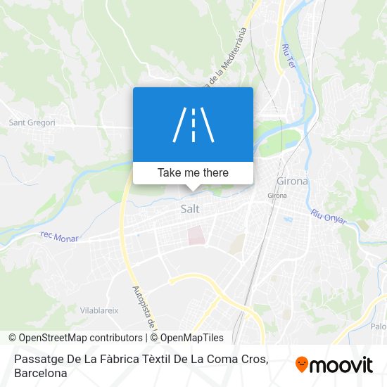 Passatge De La Fàbrica Tèxtil De La Coma Cros map