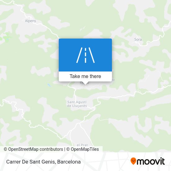 Carrer De Sant Genis map