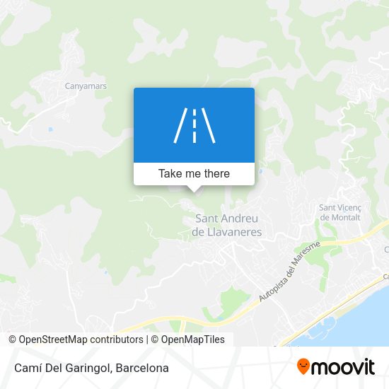 Camí Del Garingol map
