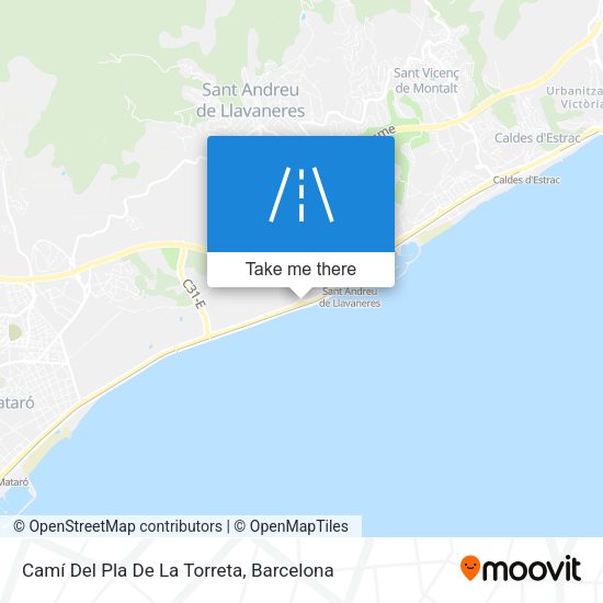 Camí Del Pla De La Torreta map