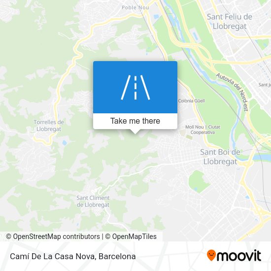 Camí De La Casa Nova map