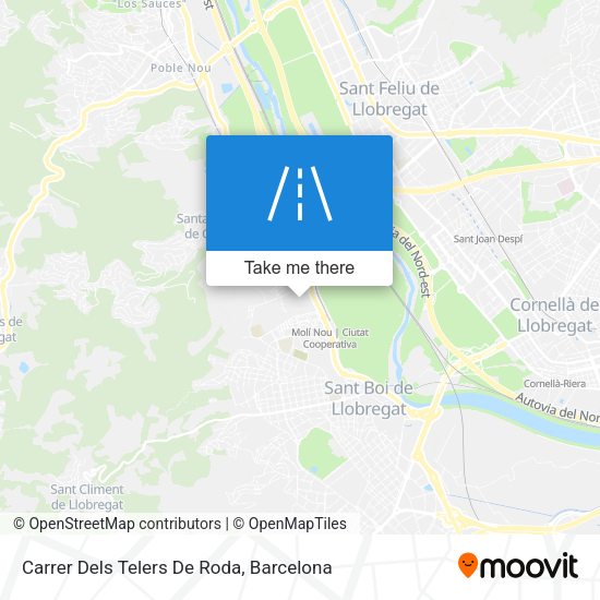 Carrer Dels Telers De Roda map