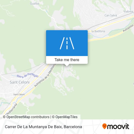 Carrer De La Muntanya De Baix map