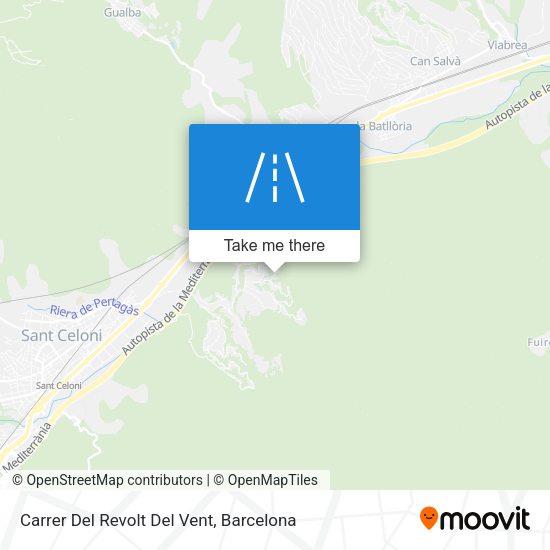 Carrer Del Revolt Del Vent map