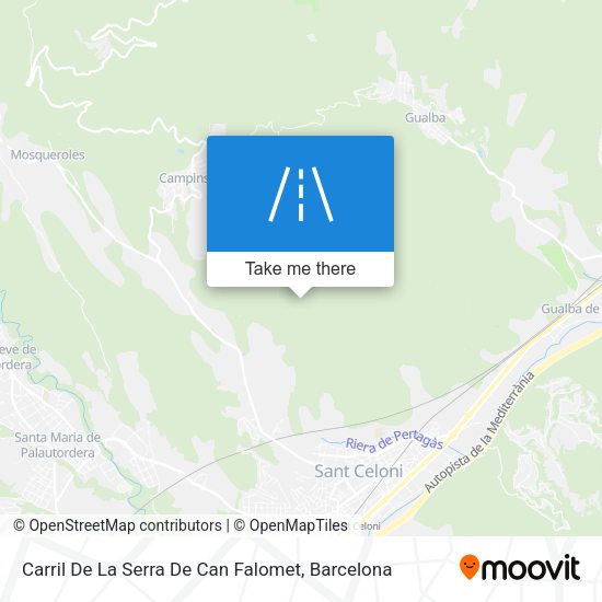 Carril De La Serra De Can Falomet map