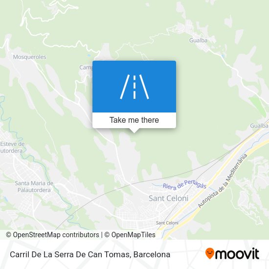 Carril De La Serra De Can Tomas map