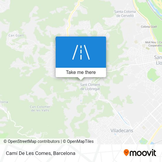 Camí De Les Comes map