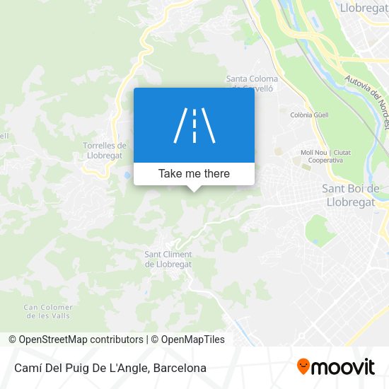 Camí Del Puig De L'Angle map