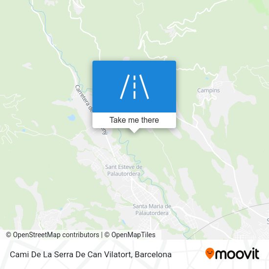 Cami De La Serra De Can Vilatort map