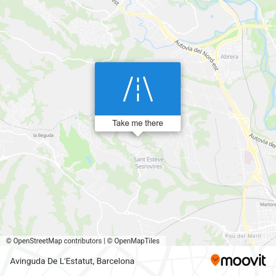 Avinguda De L'Estatut map