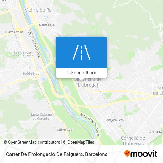 Carrer De Prolongació De Falguera map