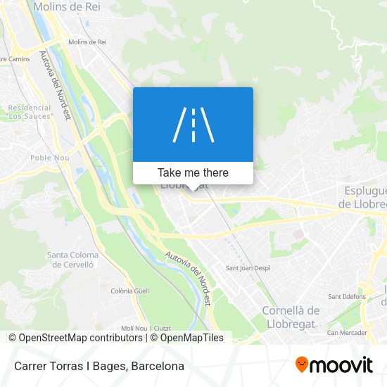 Carrer Torras I Bages map