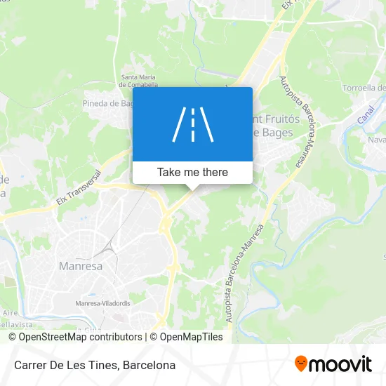 Carrer De Les Tines map