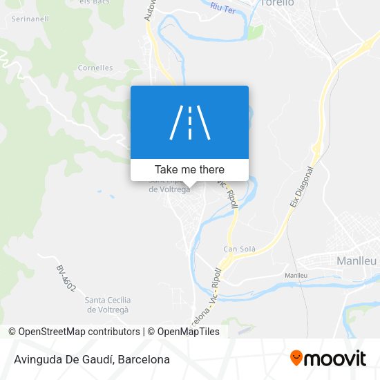 Avinguda De Gaudí map