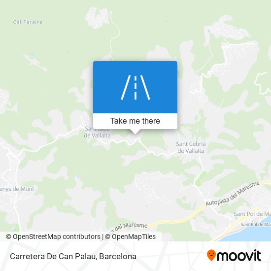 Carretera De Can Palau map