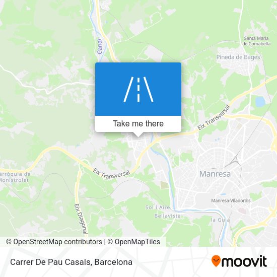 Carrer De Pau Casals map