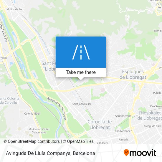 Avinguda De Lluís Companys map