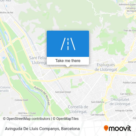 Avinguda De Lluís Companys map