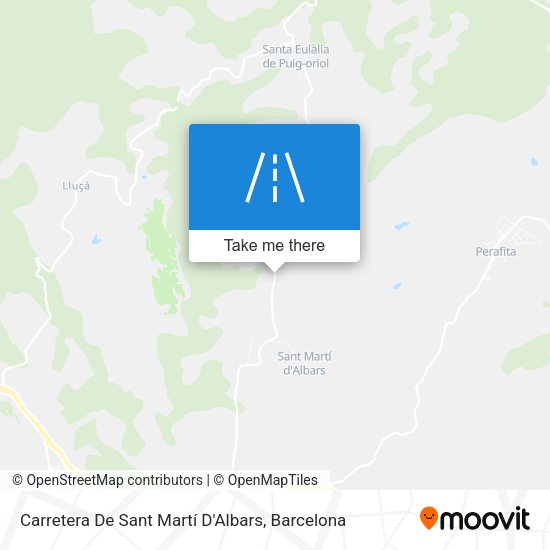 Carretera De Sant Martí D'Albars map