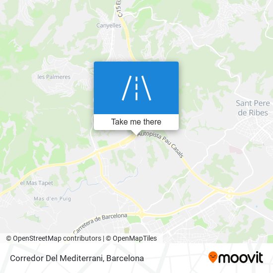 Corredor Del Mediterrani map
