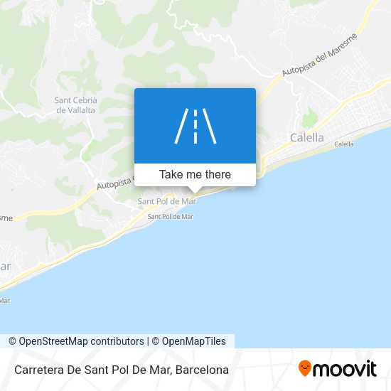 Carretera De Sant Pol De Mar map