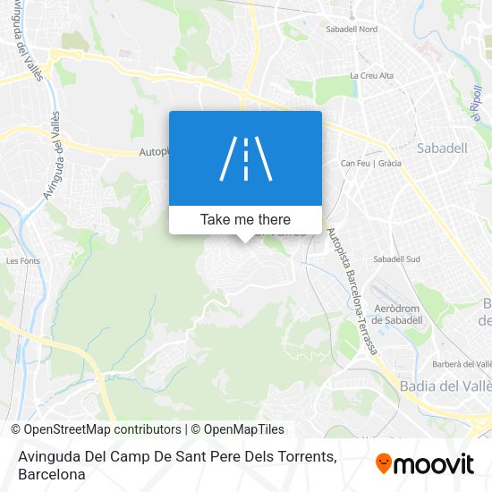 Avinguda Del Camp De Sant Pere Dels Torrents map