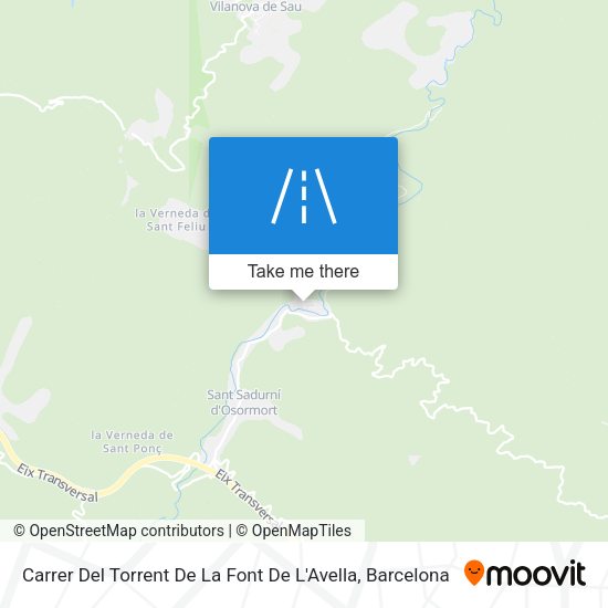 Carrer Del Torrent De La Font De L'Avella map