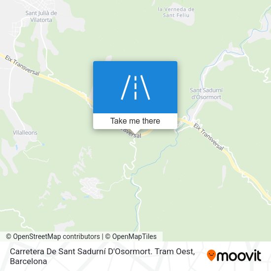 Carretera De Sant Sadurní D'Osormort. Tram Oest map