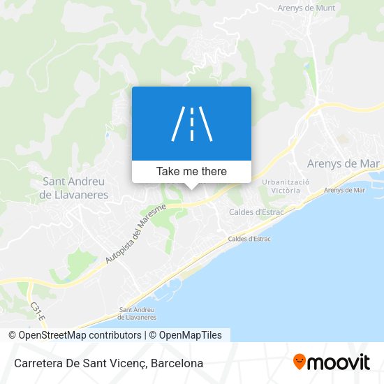 Carretera De Sant Vicenç map