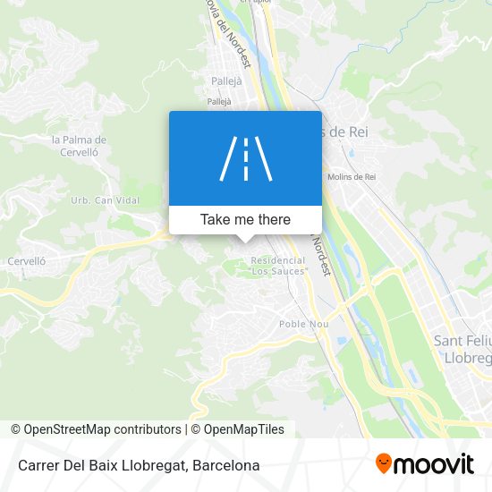 Carrer Del Baix Llobregat map