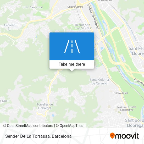 Sender De La Torrassa map