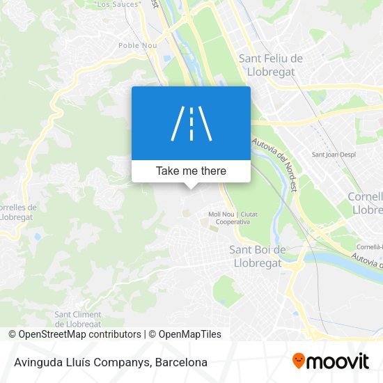 Avinguda Lluís Companys map