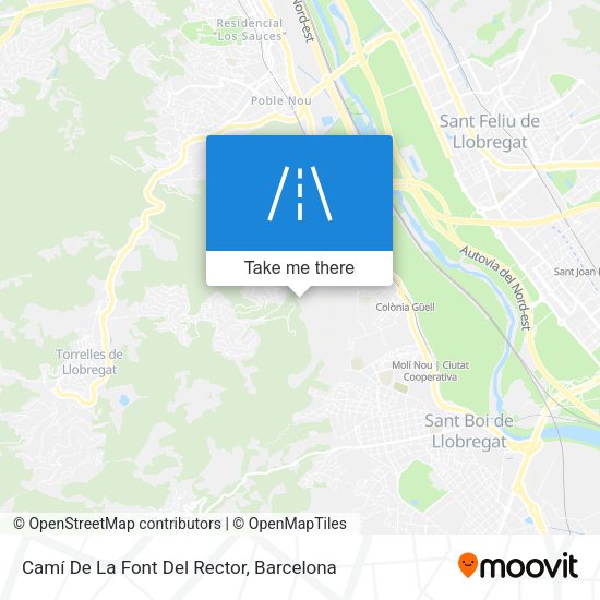 Camí De La Font Del Rector map