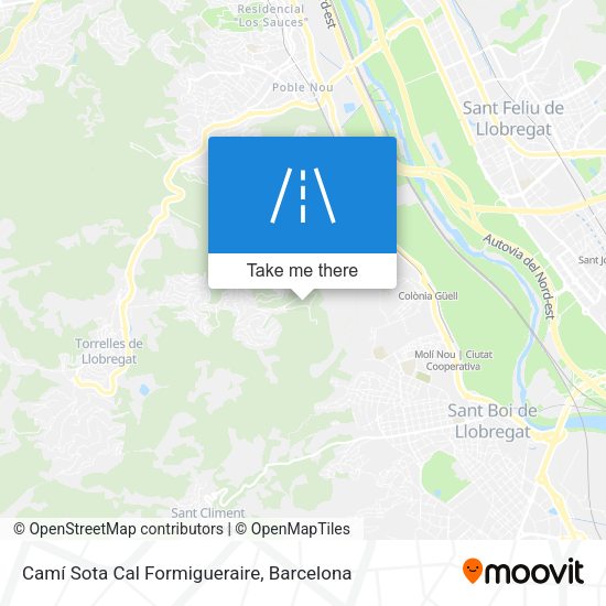 Camí Sota Cal Formigueraire map