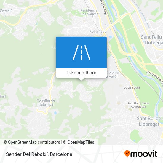 Sender Del Rebaixí map