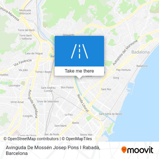 Avinguda De Mossén Josep Pons I Rabadà map