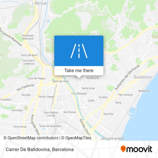 Carrer De Balldovina map