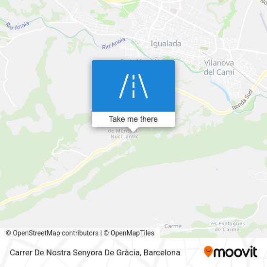 Carrer De Nostra Senyora De Gràcia map