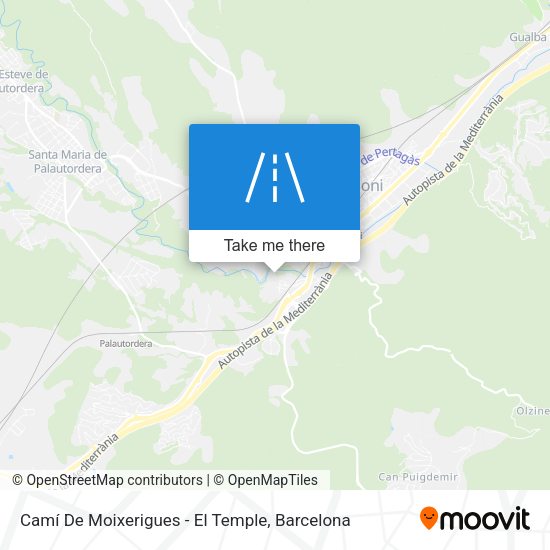 Camí De Moixerigues - El Temple map