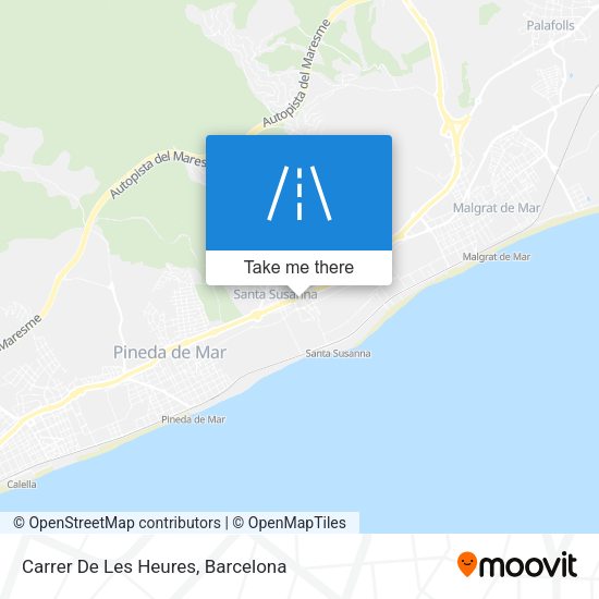 Carrer De Les Heures map