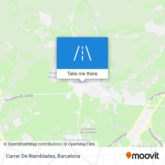 mapa Carrer De Riamblades