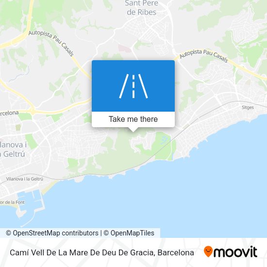 Camí Vell De La Mare De Deu De Gracia map