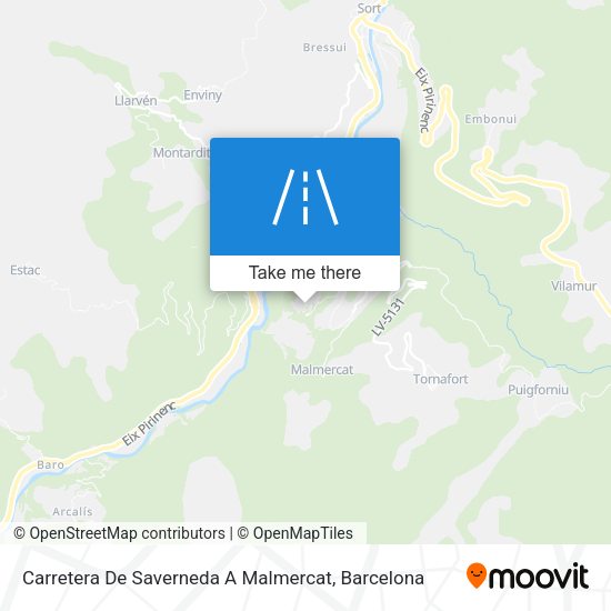 Carretera De Saverneda A Malmercat map