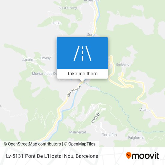 Lv-5131 Pont De L'Hostal Nou map